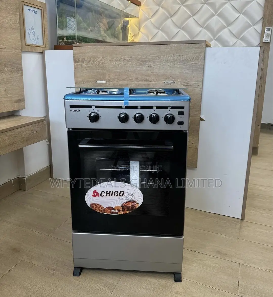 No Match Stick| Chigo 4-burner Auto-ignition Gas Cooker| Oven| Grill
