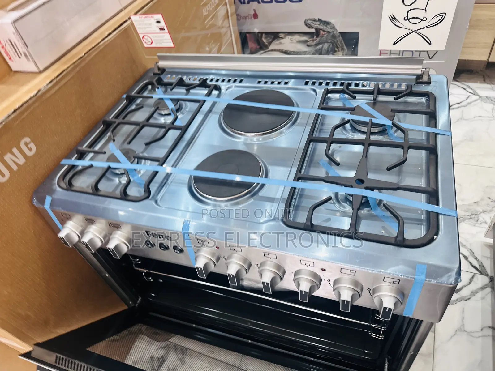Spectacular Design Ferre 60/90 4-2 Stove Cooker Rotisserie