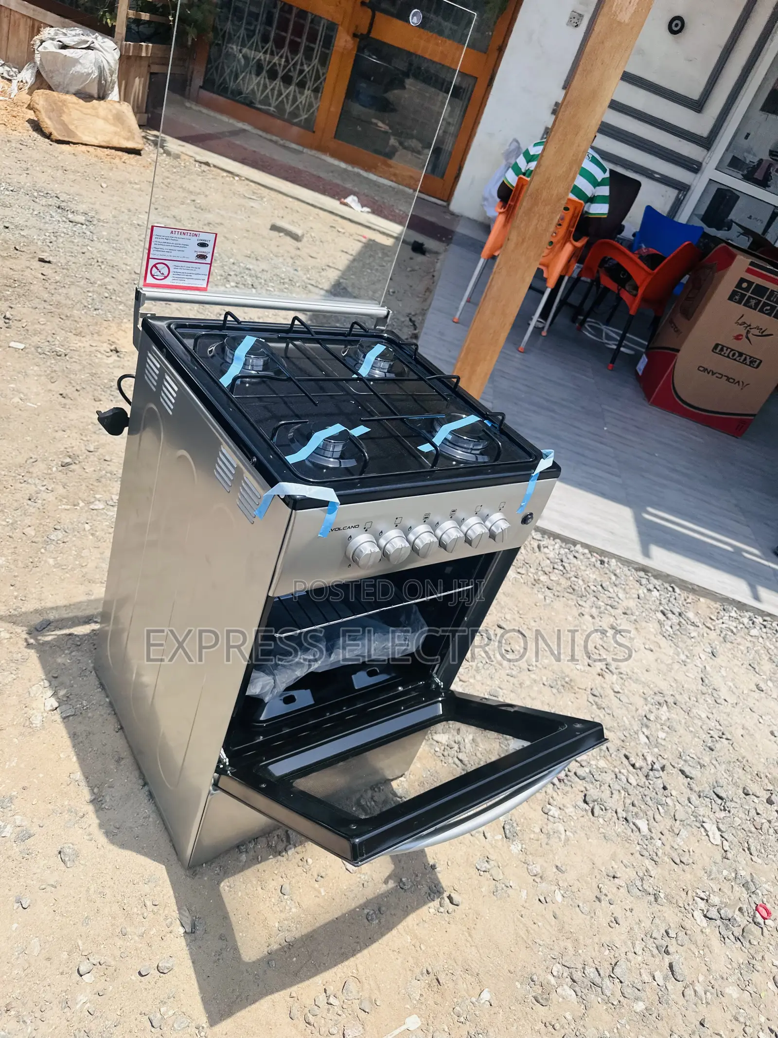 Heat Resistance Gas Cooker Oven 50/50 4burner