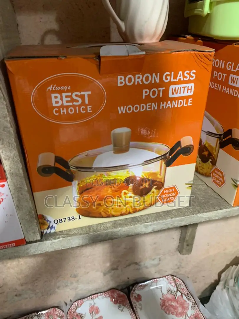 Transparent Glass Cooking Pot
