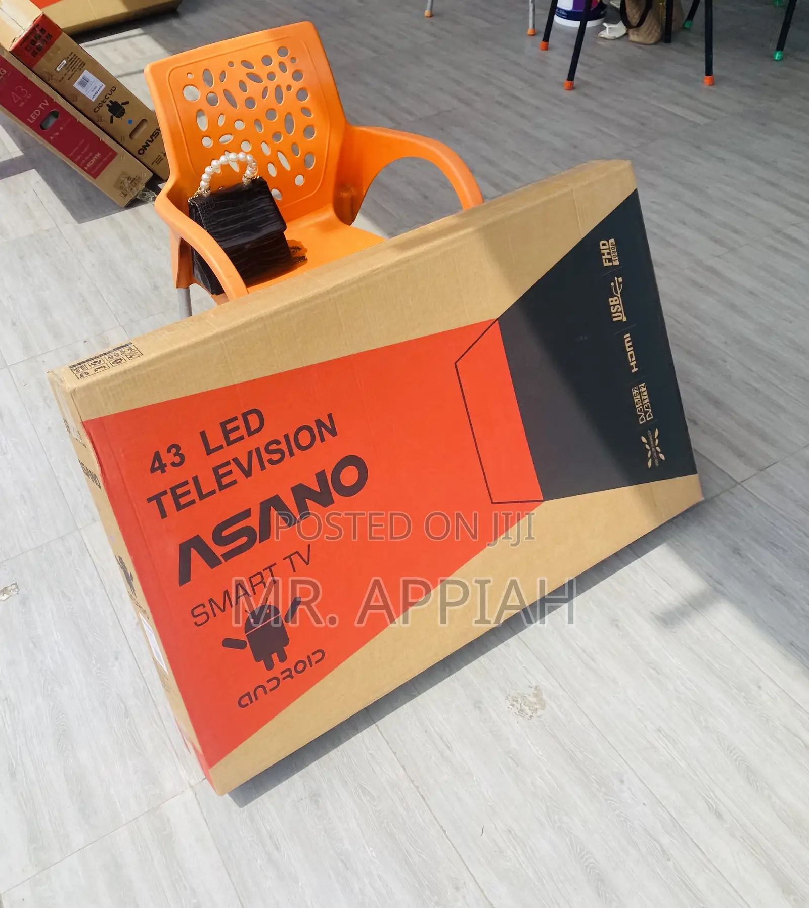 Latest Asano 43 Inch(Black)Digital Satellite Smart Tv.