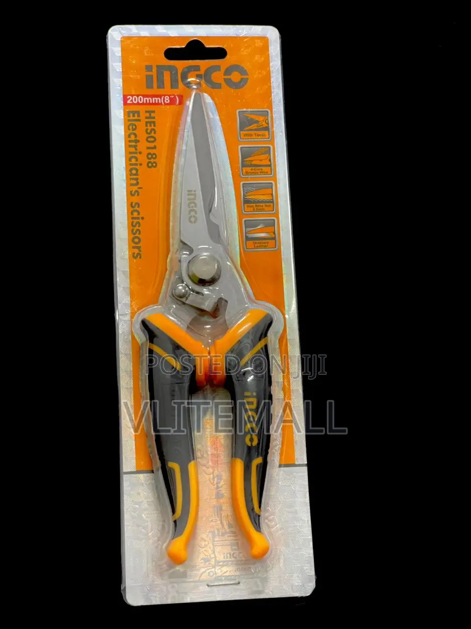 Electrician's Scissors 200mm(8") - Hes0188
