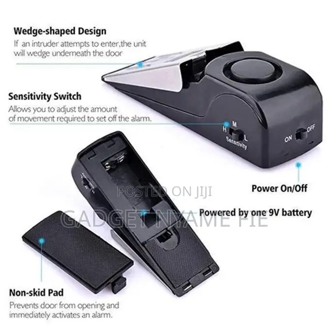 Portable Wireless Alarm Door Stopper