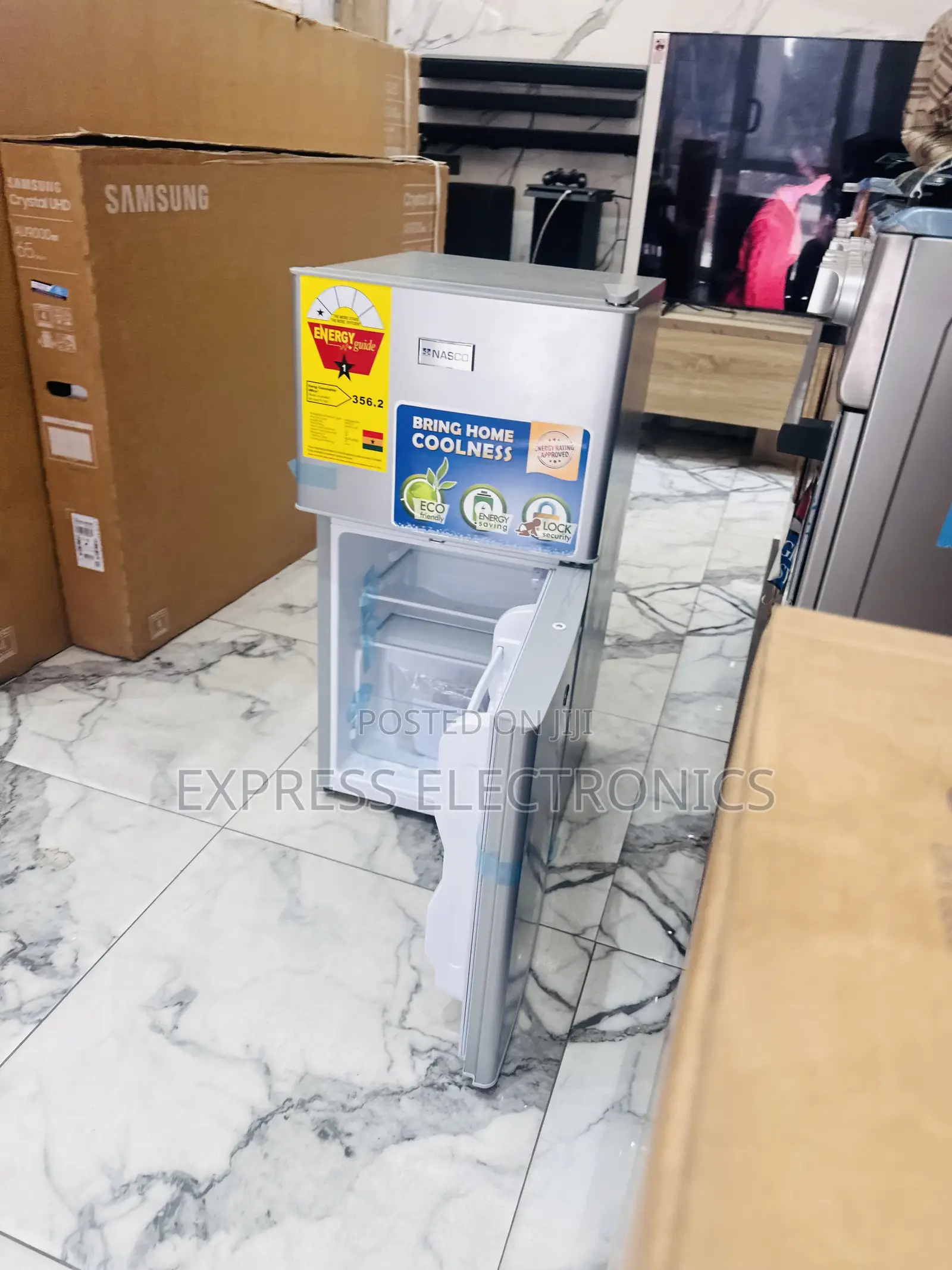 Easy to Use Table Top Fridge Double Door Nasco Nasd-120