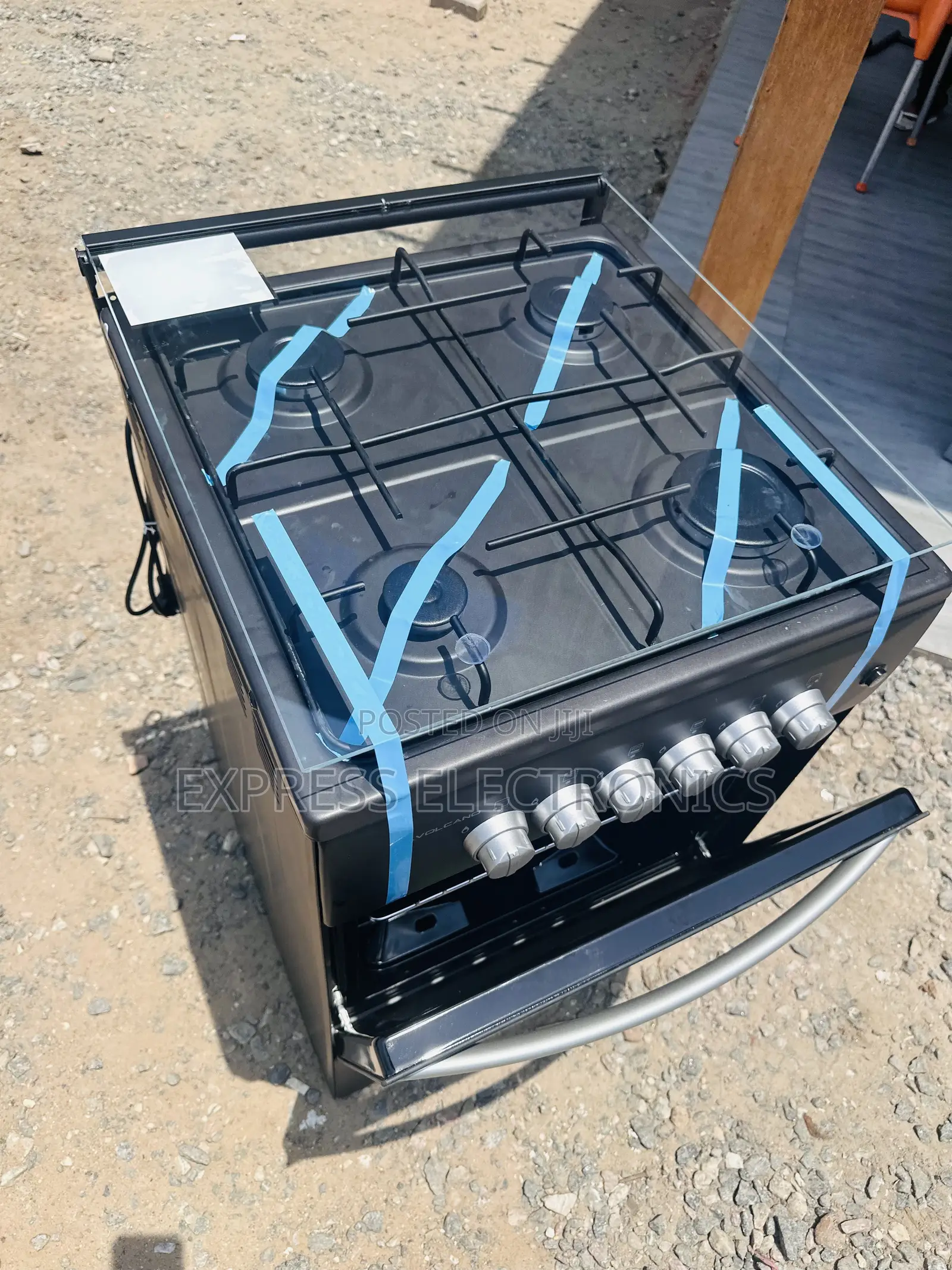 Anti Rust Volcano Gas Cooker Oven Grill 4burner 50/50