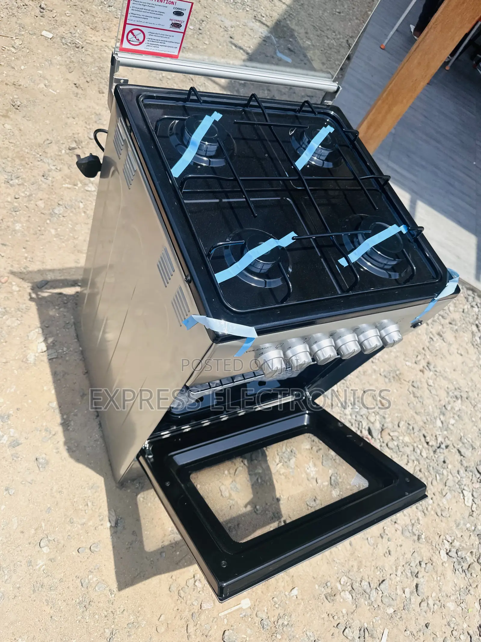 Better Blue Flame Gas Cooker Volcano 4burner 50/50