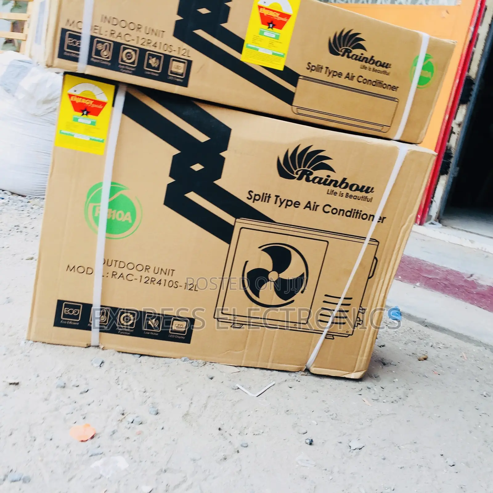Very Affordable Sleek White Rainbow 1.5hp Split R410 Gas Ac