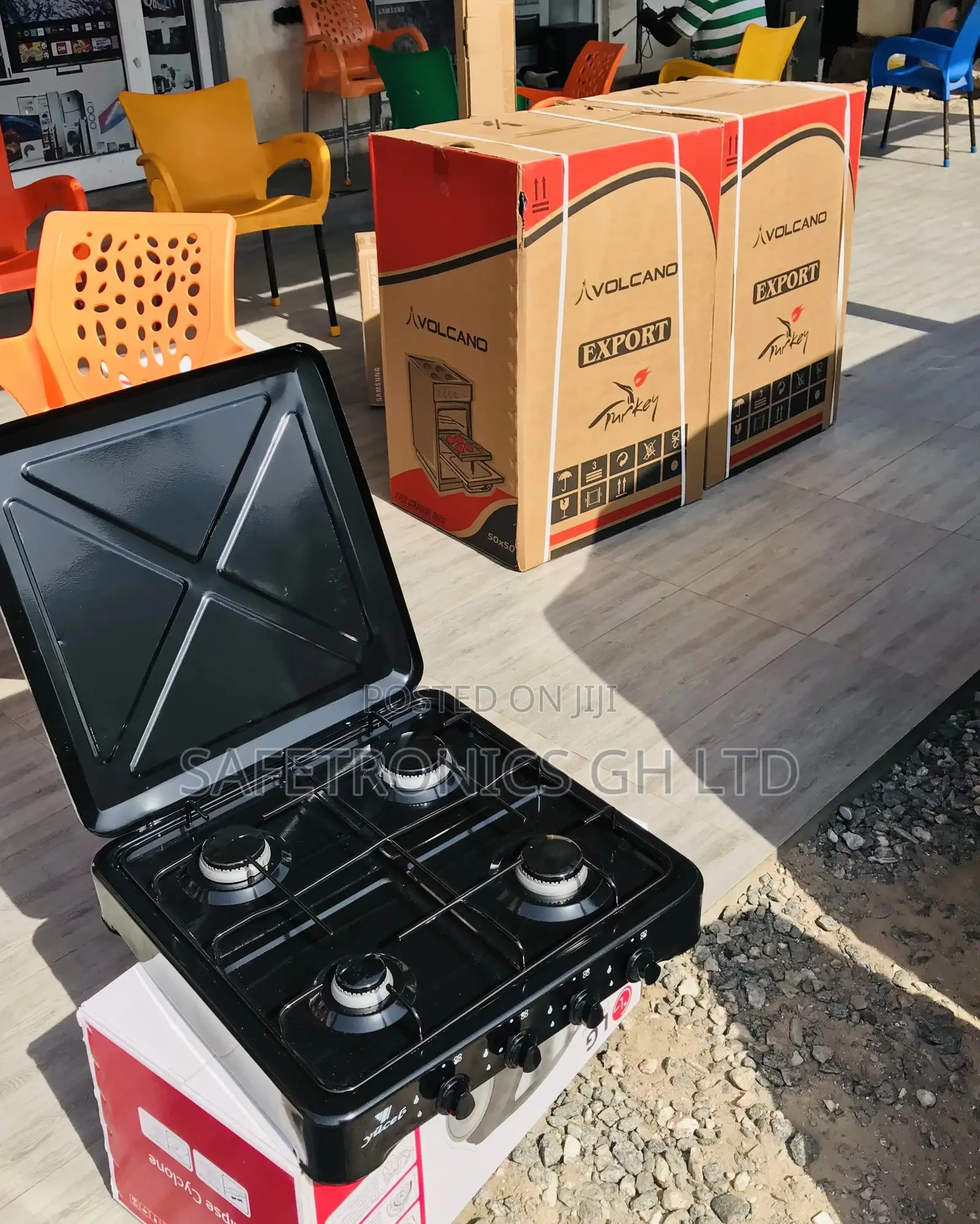 Brand New Tabletop 4 Gas Cooker Yucel Black