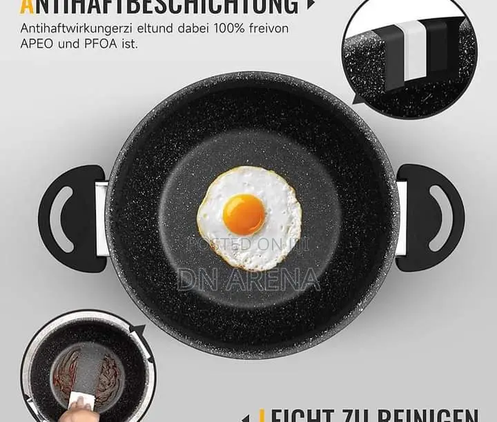 Homelux Saucepan Set With Glass Lid, Induction Pot Set .