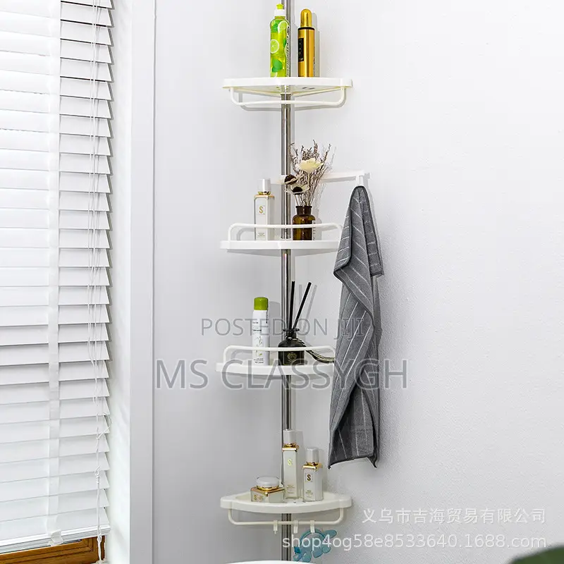 Adjustable Large Multi-Purpose Bathroom Corner Shelf