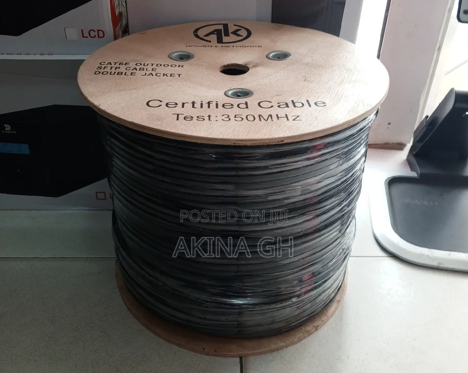 Ak High Quality Cat 6 Outdoor SFTP Networking Cable 305m