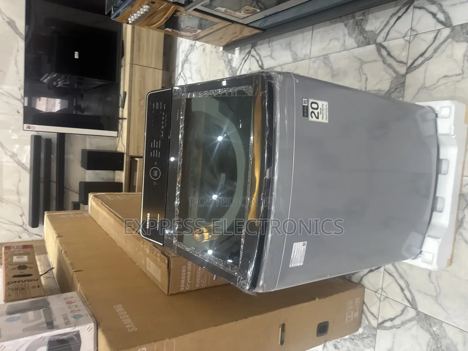 Available Now SAMSUNG-WA13CG5441BYN—Washing Machine