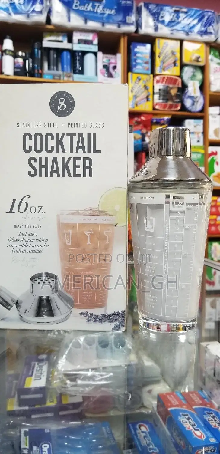 Cocktail Shaker 473ml(Glass Stainless)