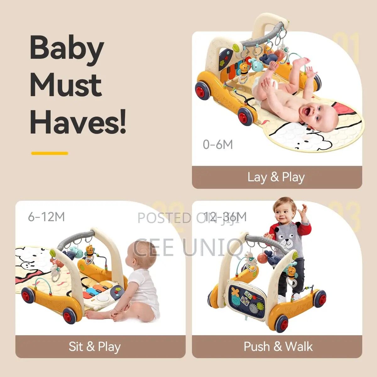 Multistage Walker and Fitness Mat