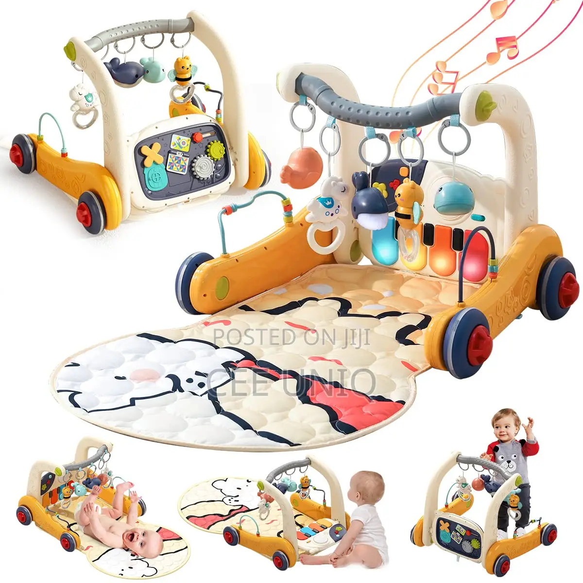 Multistage Walker and Fitness Mat