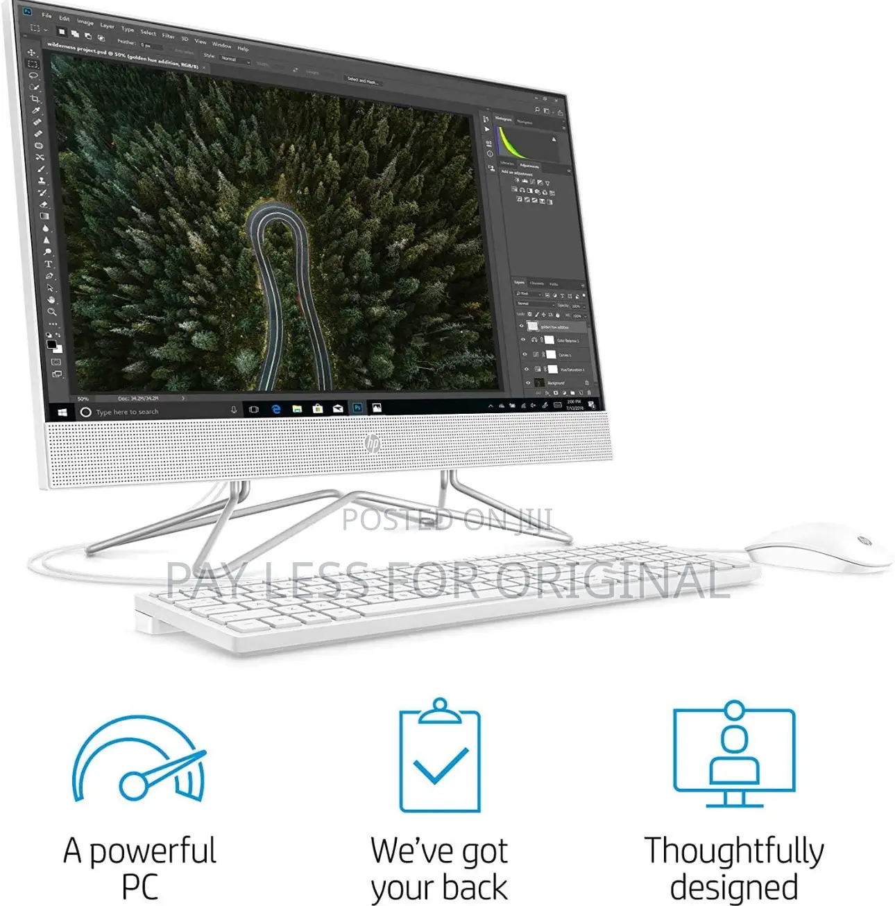 New Desktop Computer HP AiO 24 8GB Intel Core I5 SSD 256GB