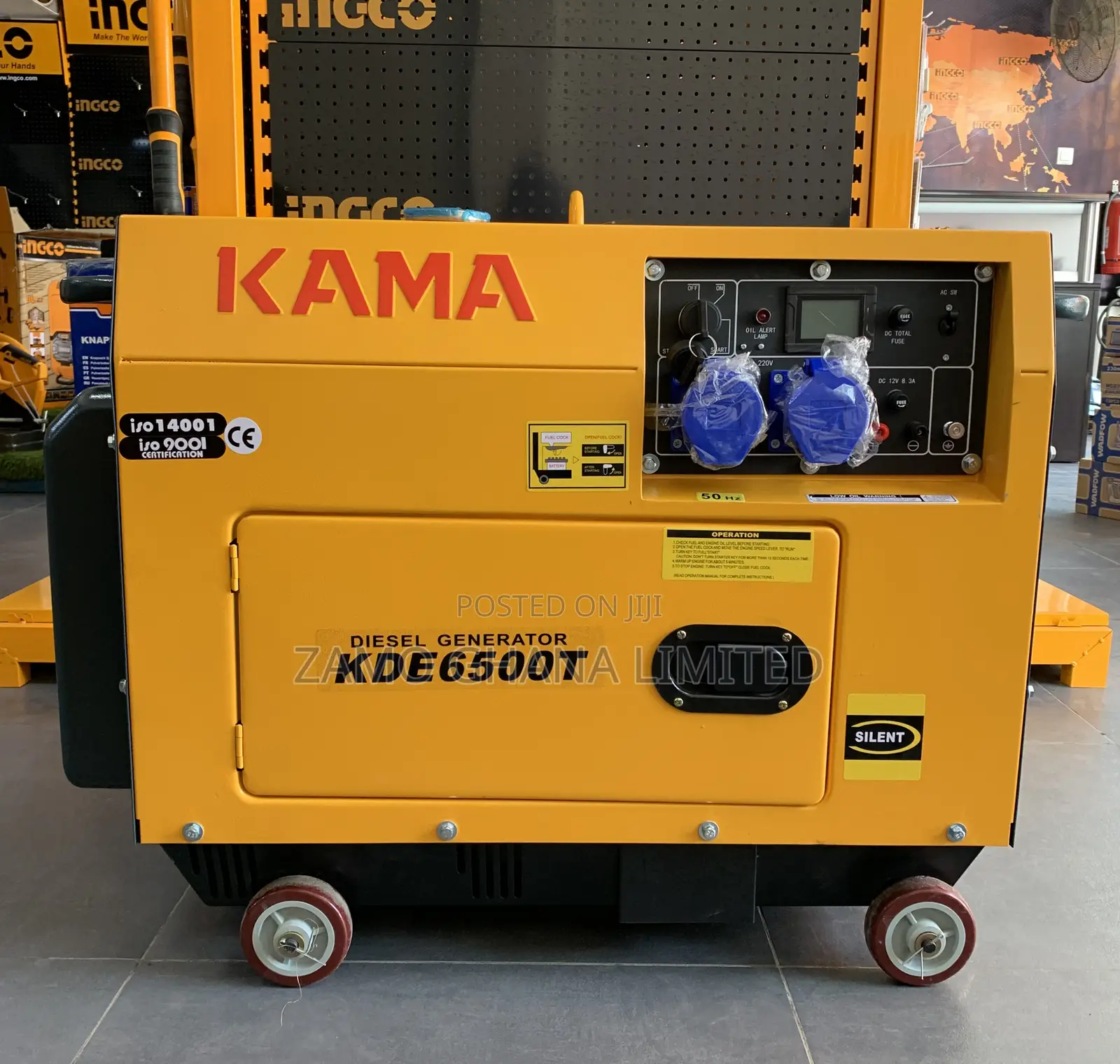 Silent Diesel Generator(Single Phase)5.5KVA # KDE6500T