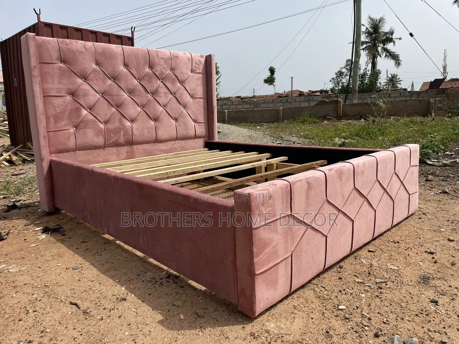 Baby Pink Double Bedframe 54x75// Very Durable And Strong