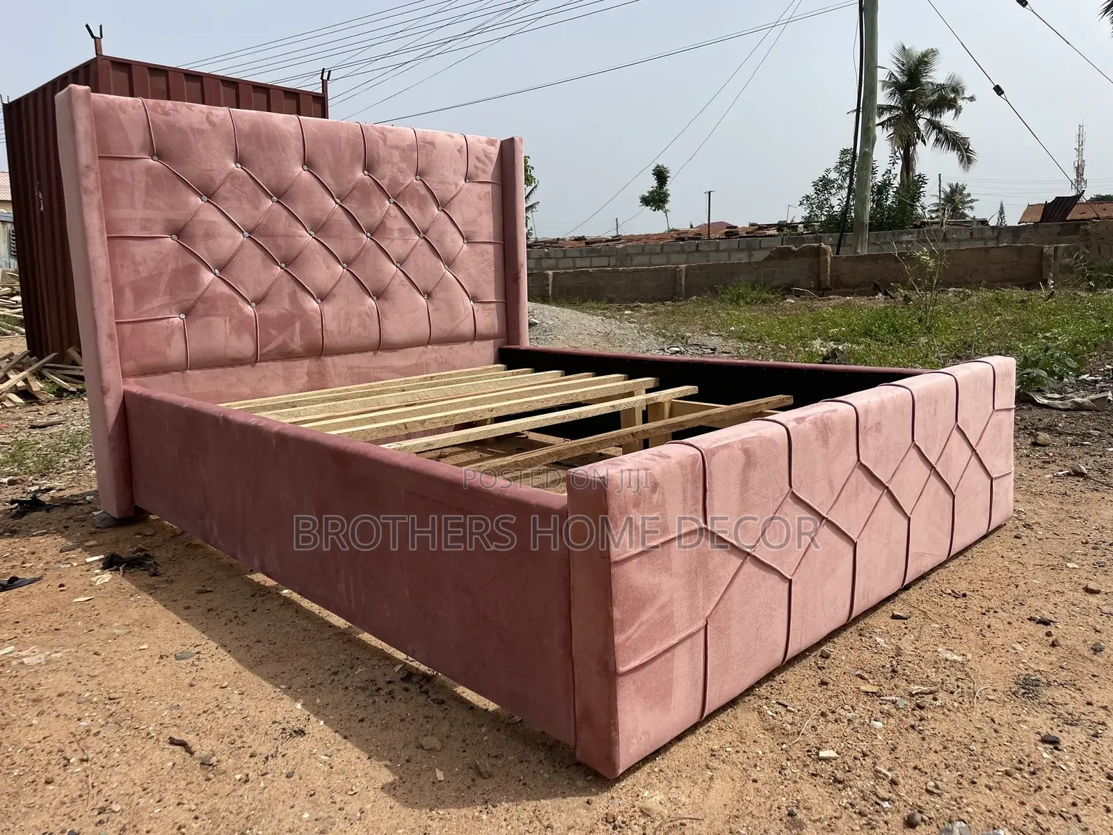 Baby Pink Double Bedframe 54x75// Very Durable And Strong