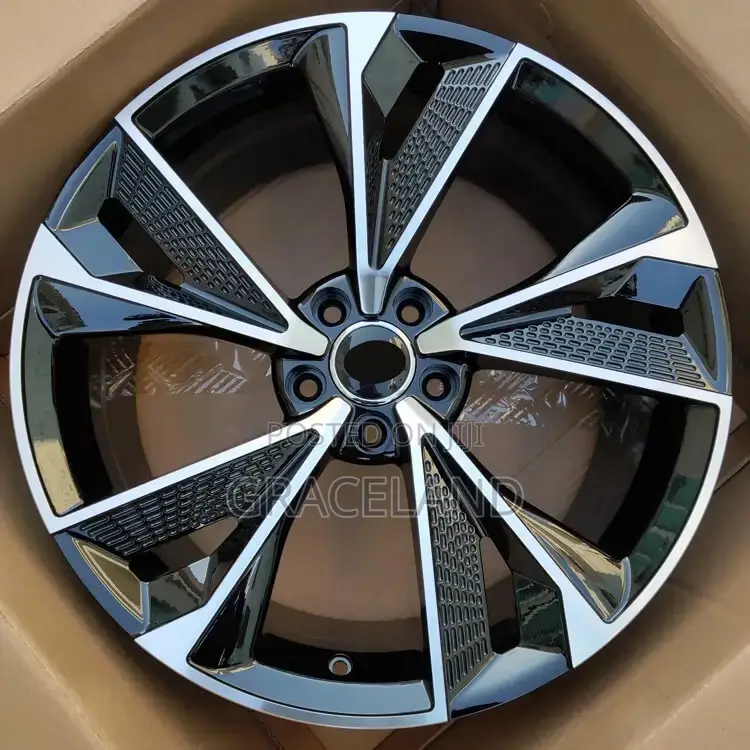 This Is Original Audi Alloy Rims,Rims 20 Mat Black Chrome