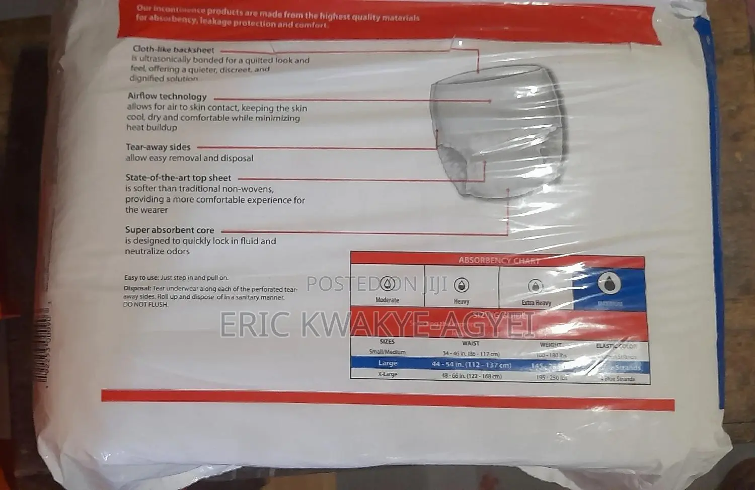 Sure Care Pants, Maximum Absorbency, Adult, L, (16pcs)