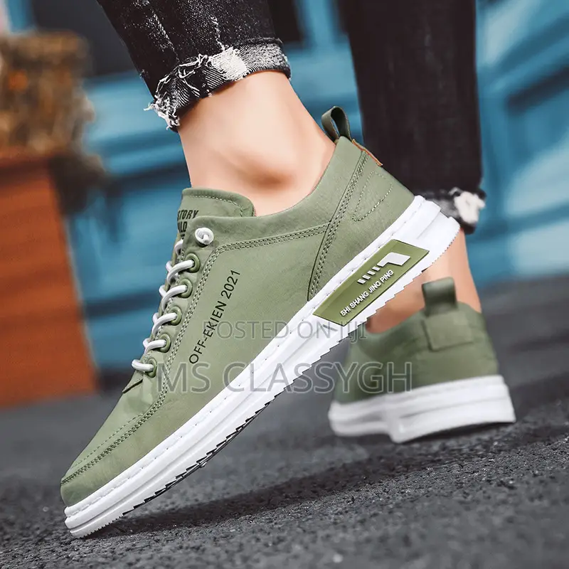 Vulacnized Shoes Breathable Flat Casual Shoes Lace-Up Walkin