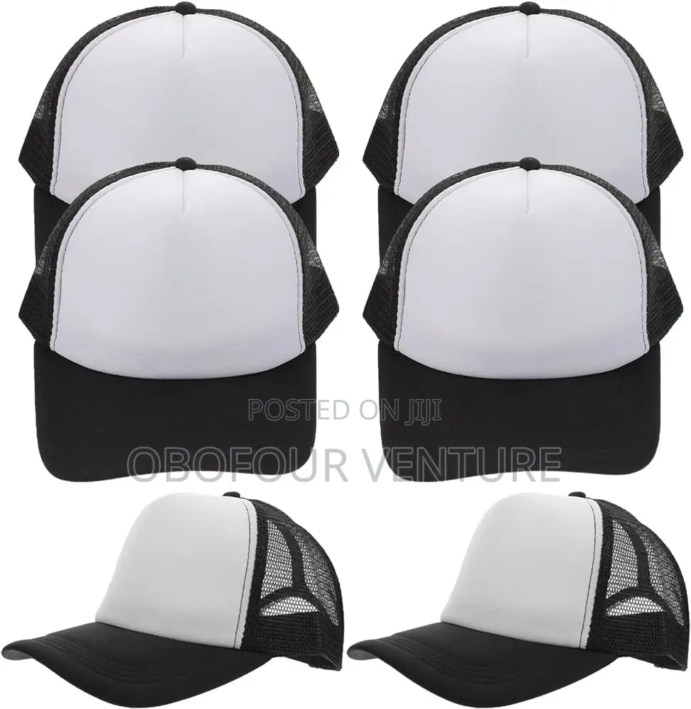 Solid Plain Baseball Cap Mesh Flat Trucker Snapback