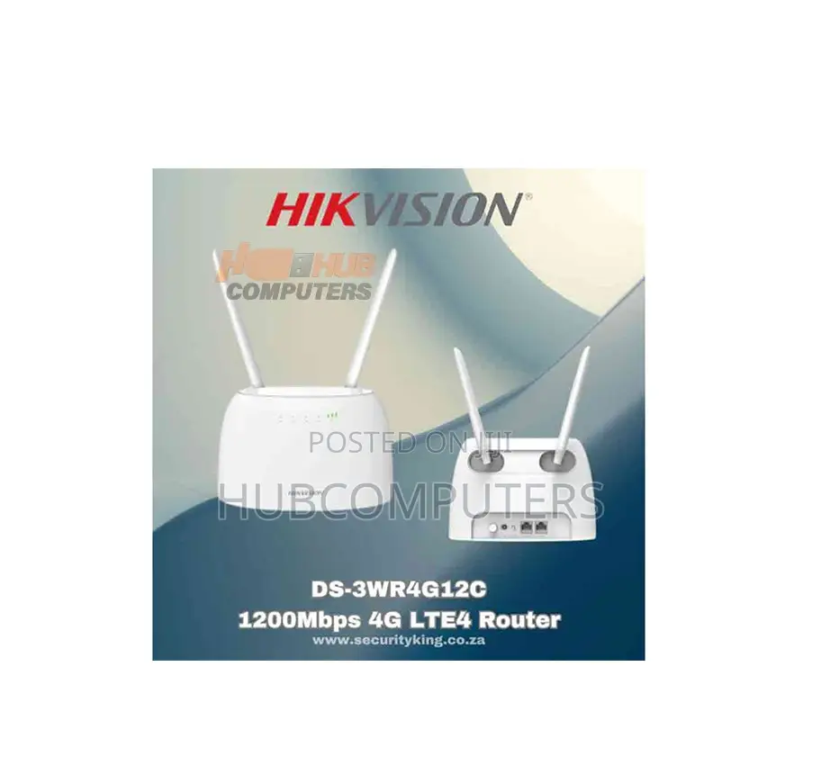 Hikvision (Ds-3wr4g12c) 1200mbps 4g Lte Dual Band Router