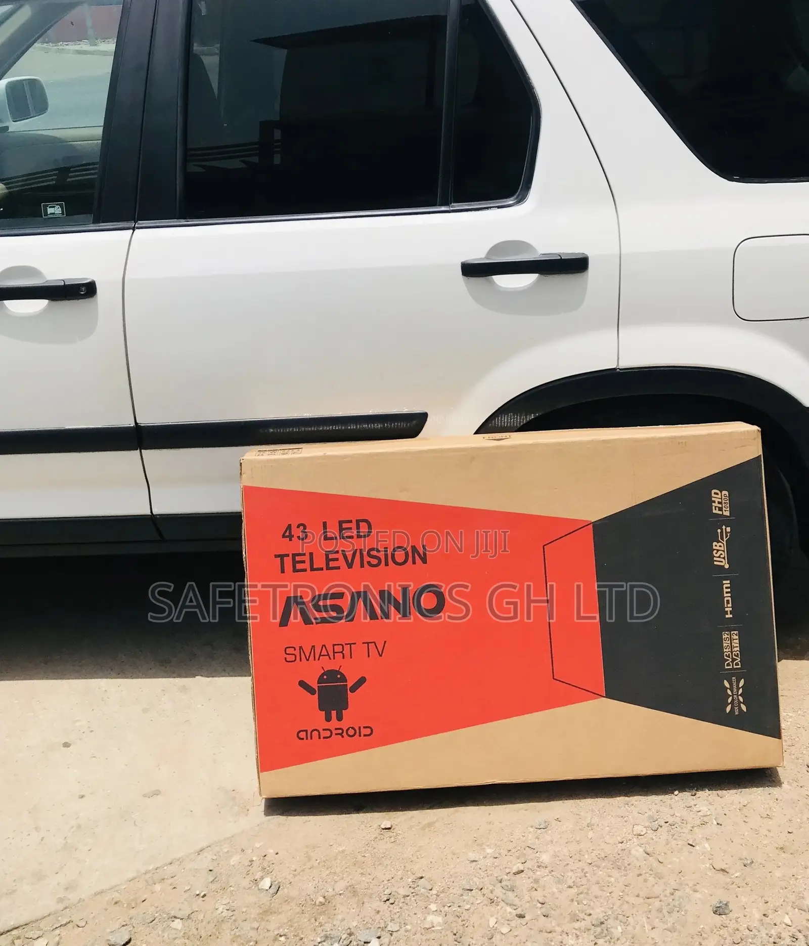 Led Glossy Asano Black Electric 43 Inches Smart UHD Tv