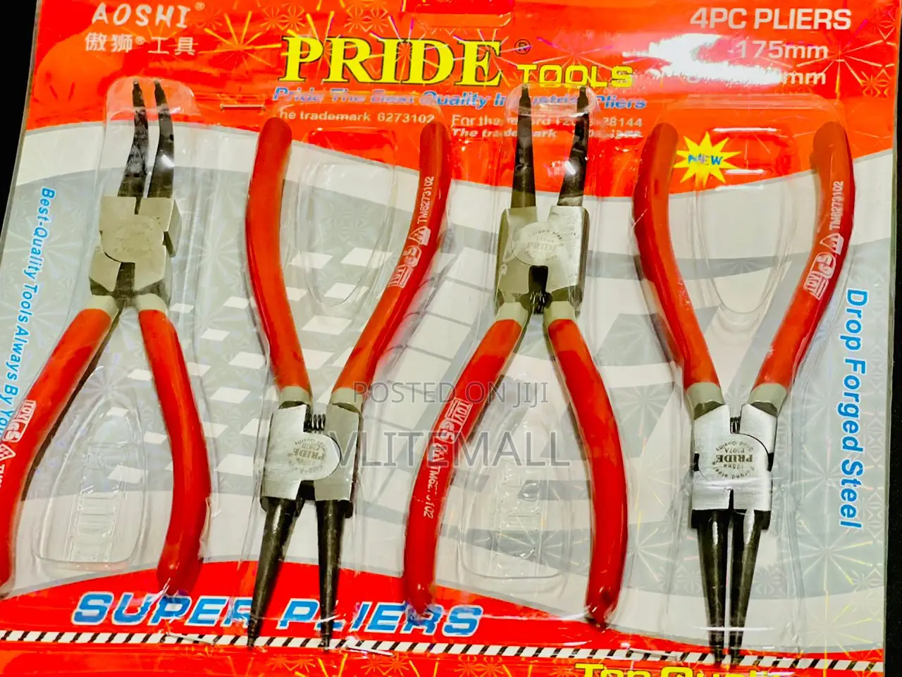 4pcs Circlip Plier Set - Pride Tools (P302D)