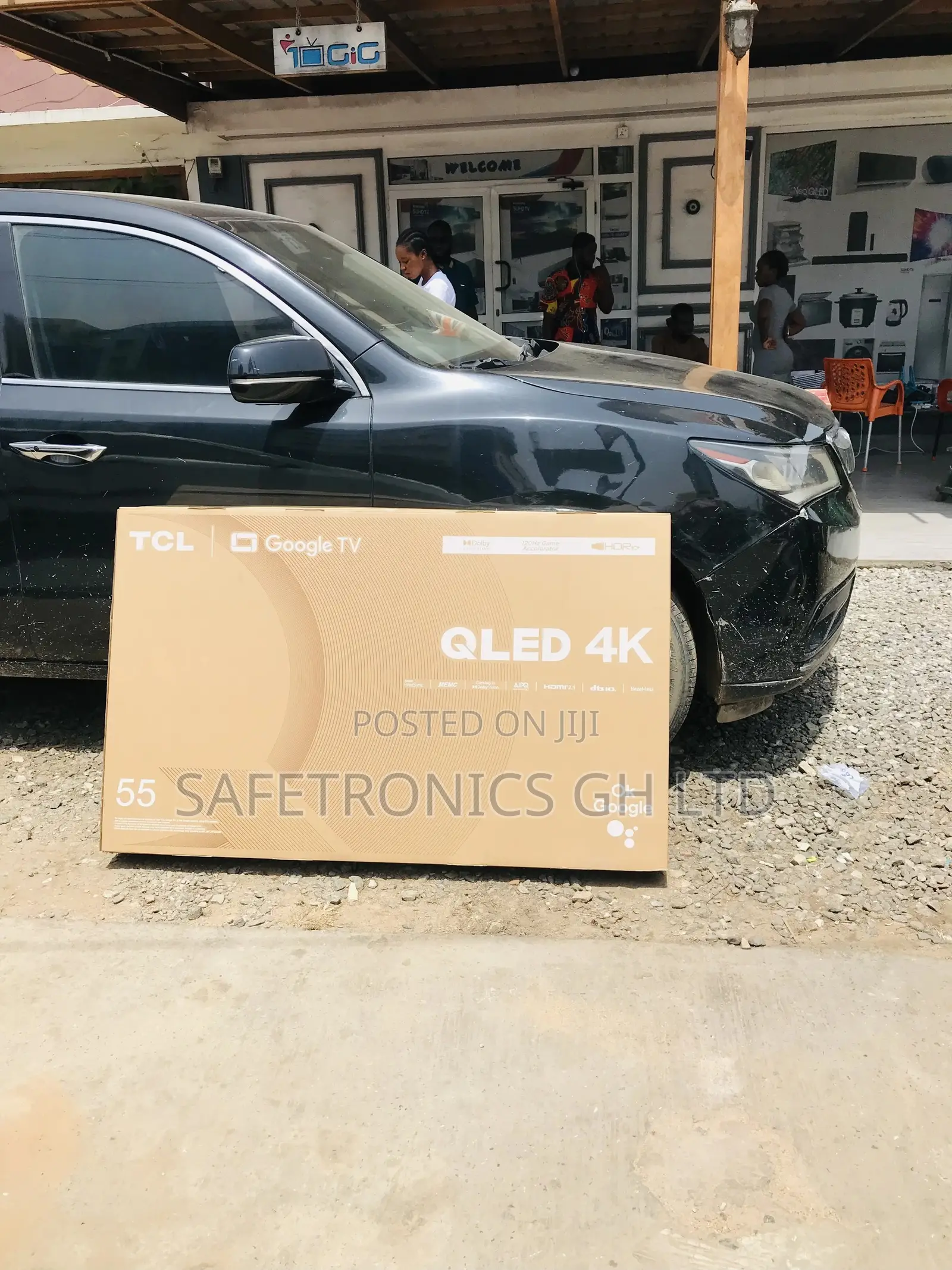 Qled Glossy Black Electric Smart TCL C645 55 Inches