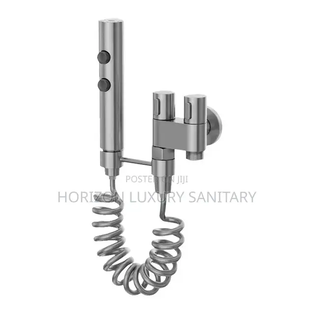 Handheld Bidet Sprayer With Double Angle Valve for Toilet