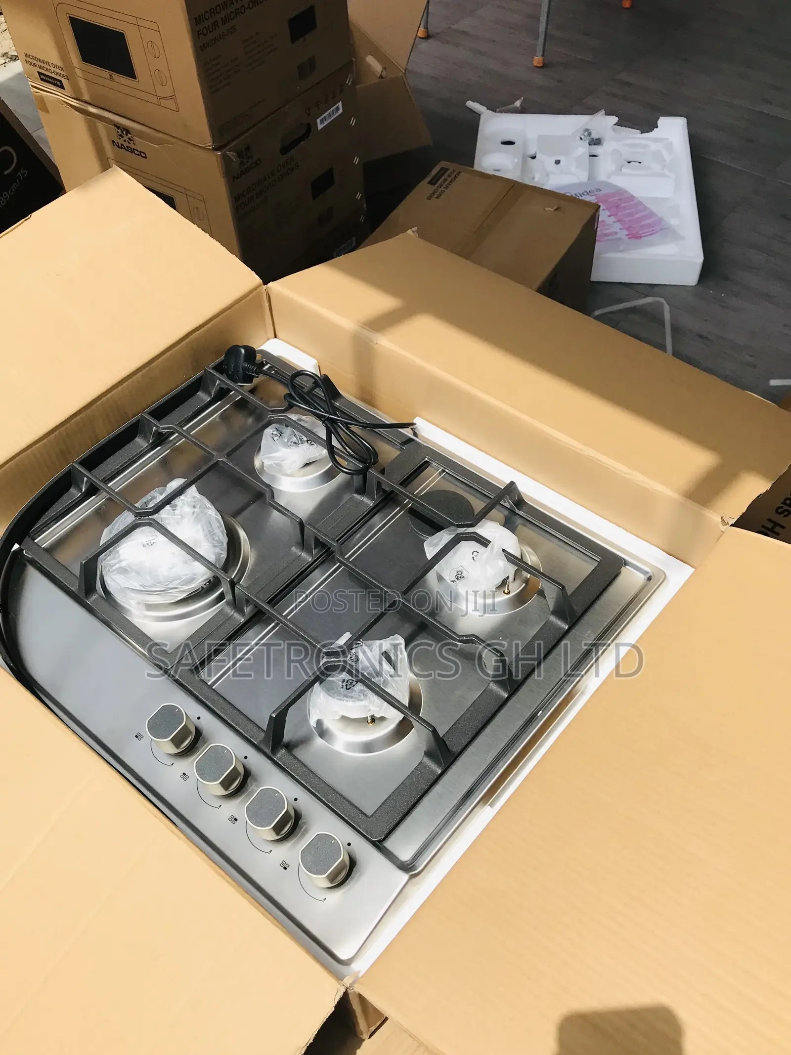 Electric Lasting 4 Hobs Cooker Midea 60G40ME Gray