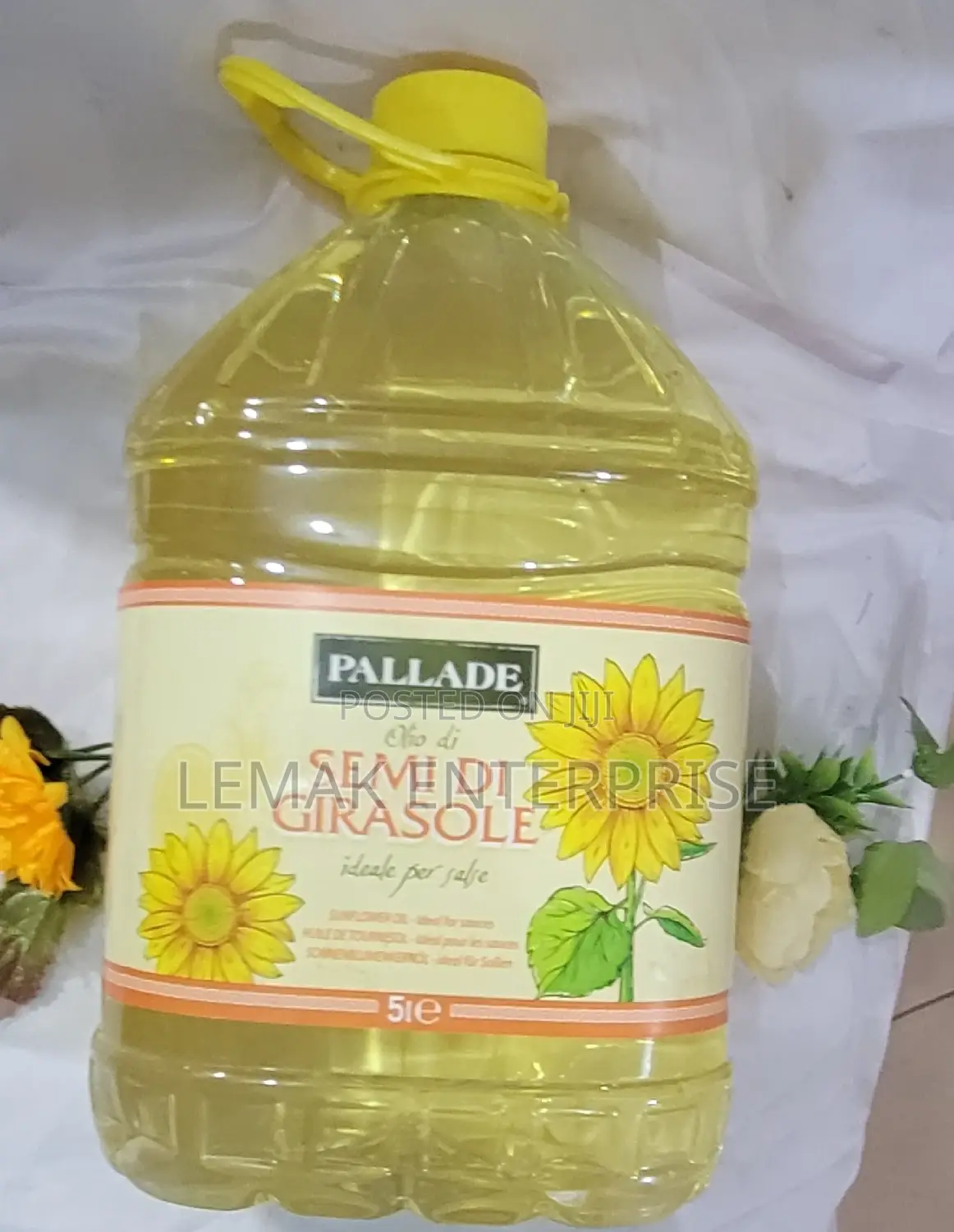 5 Litters Sunflower Oil Pallade Original From Italy