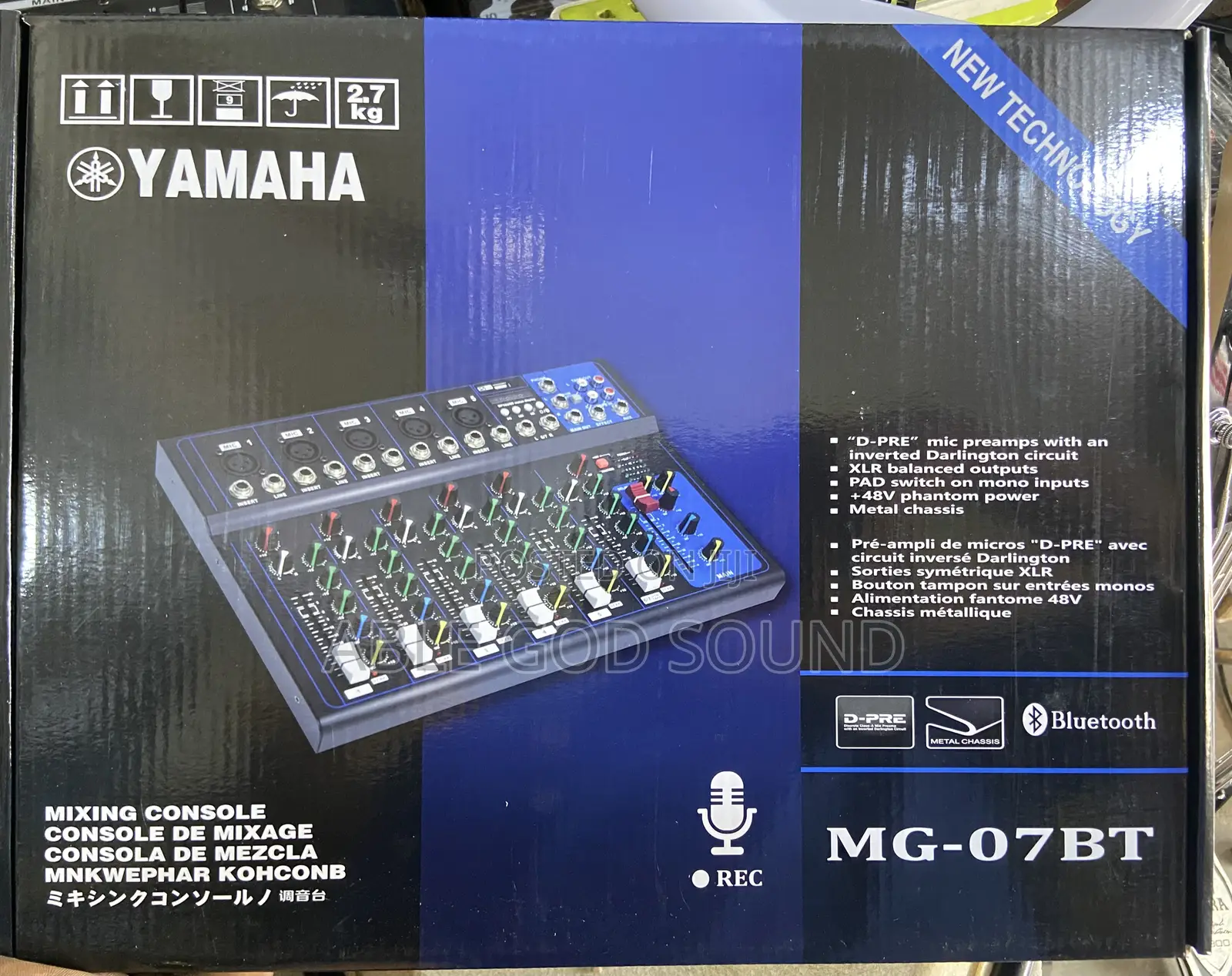 7 Channels Yamaha Mg-07bt Mixer