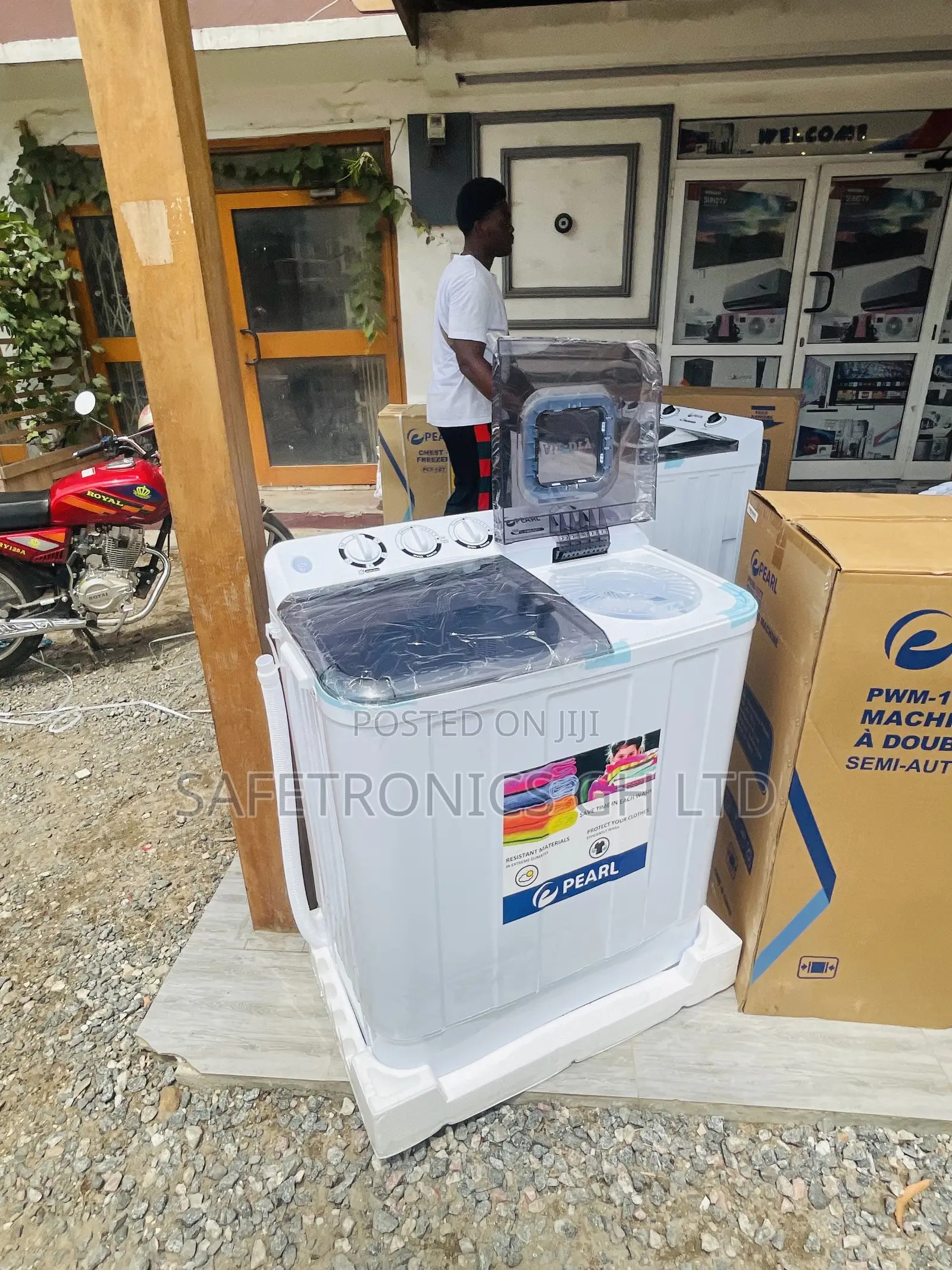 10kg Washingmachine Topload Pearl White Semiutomatic