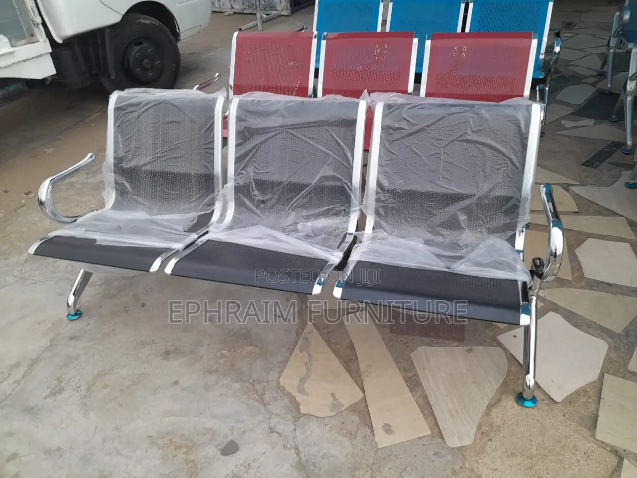 Three in One Metal Waiting Chair