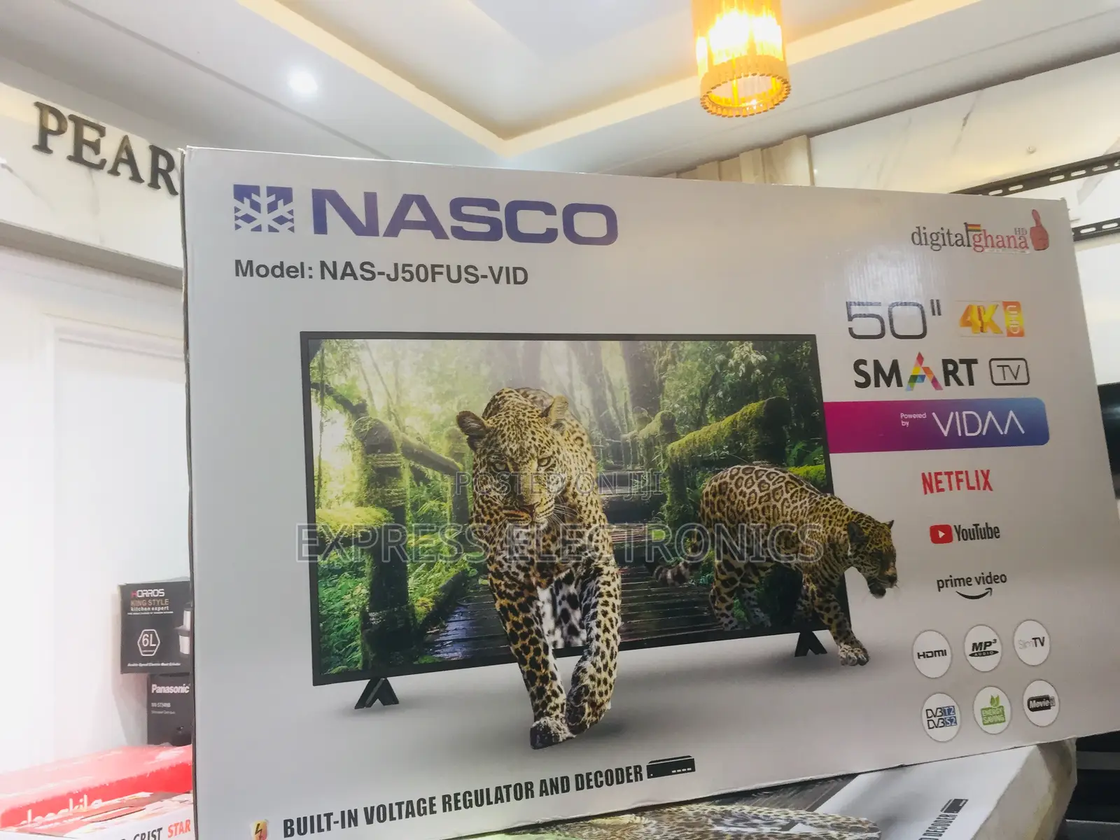 Glossy Sleek UHD Smart 50” Nasco