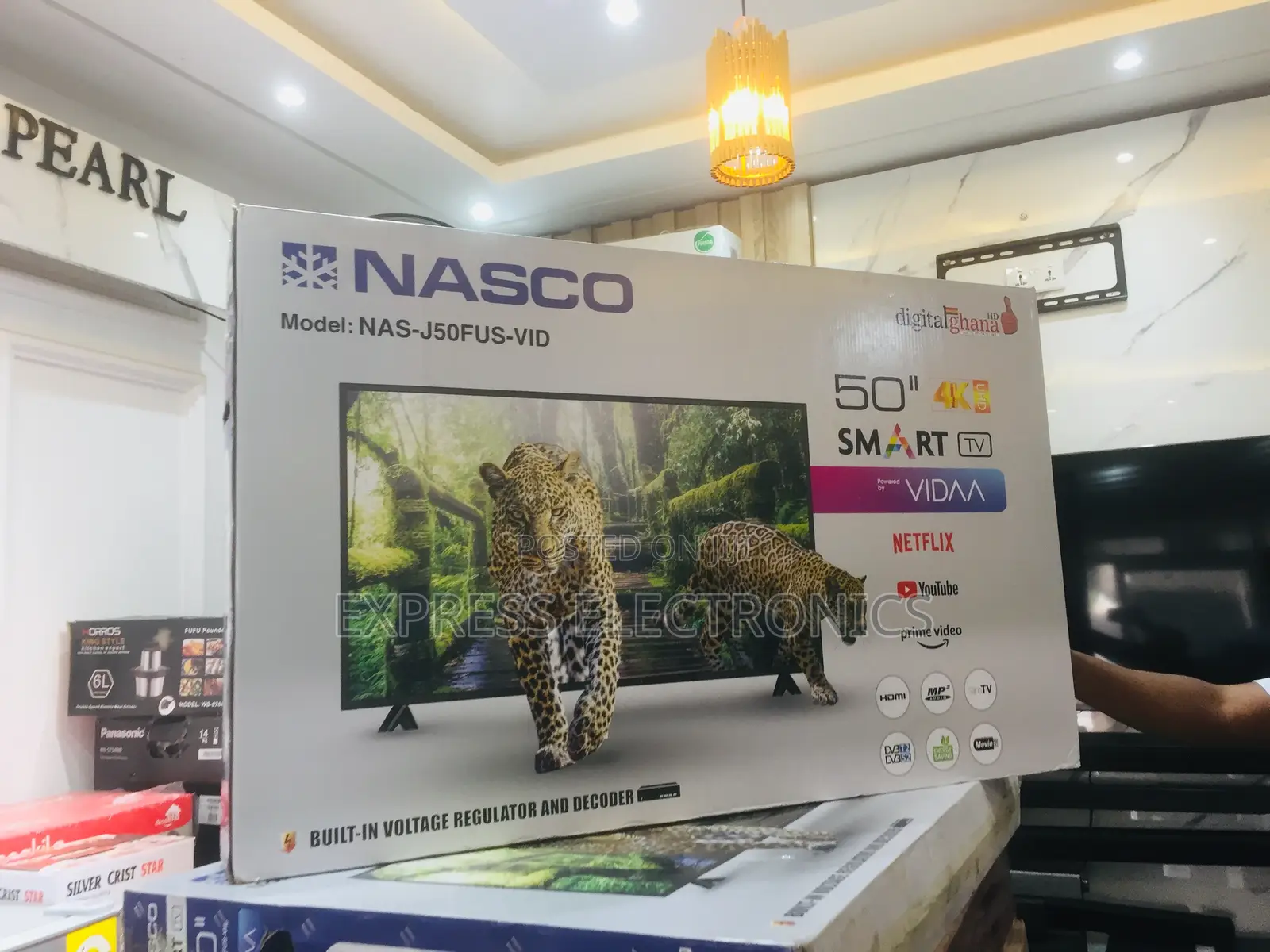 Glossy Sleek UHD Smart 50” Nasco