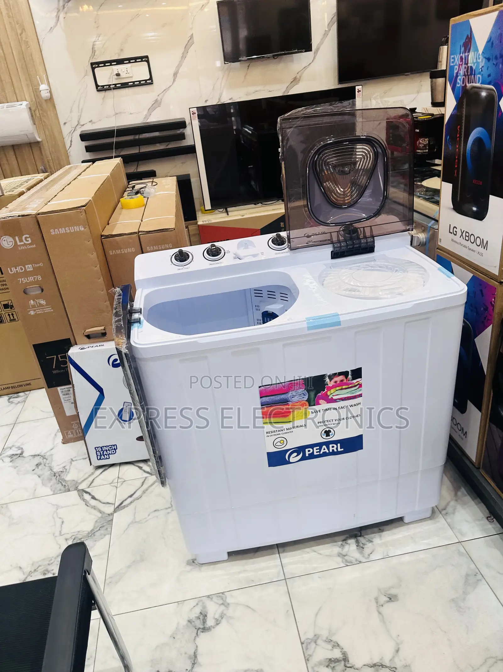 15kg Topload Twintub Pearl