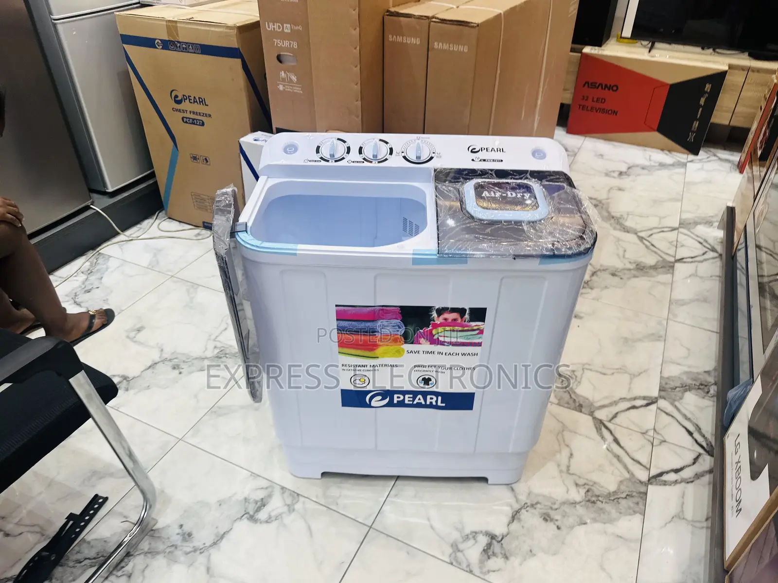 Washing Machine Pearl 7kg Topload Twintub