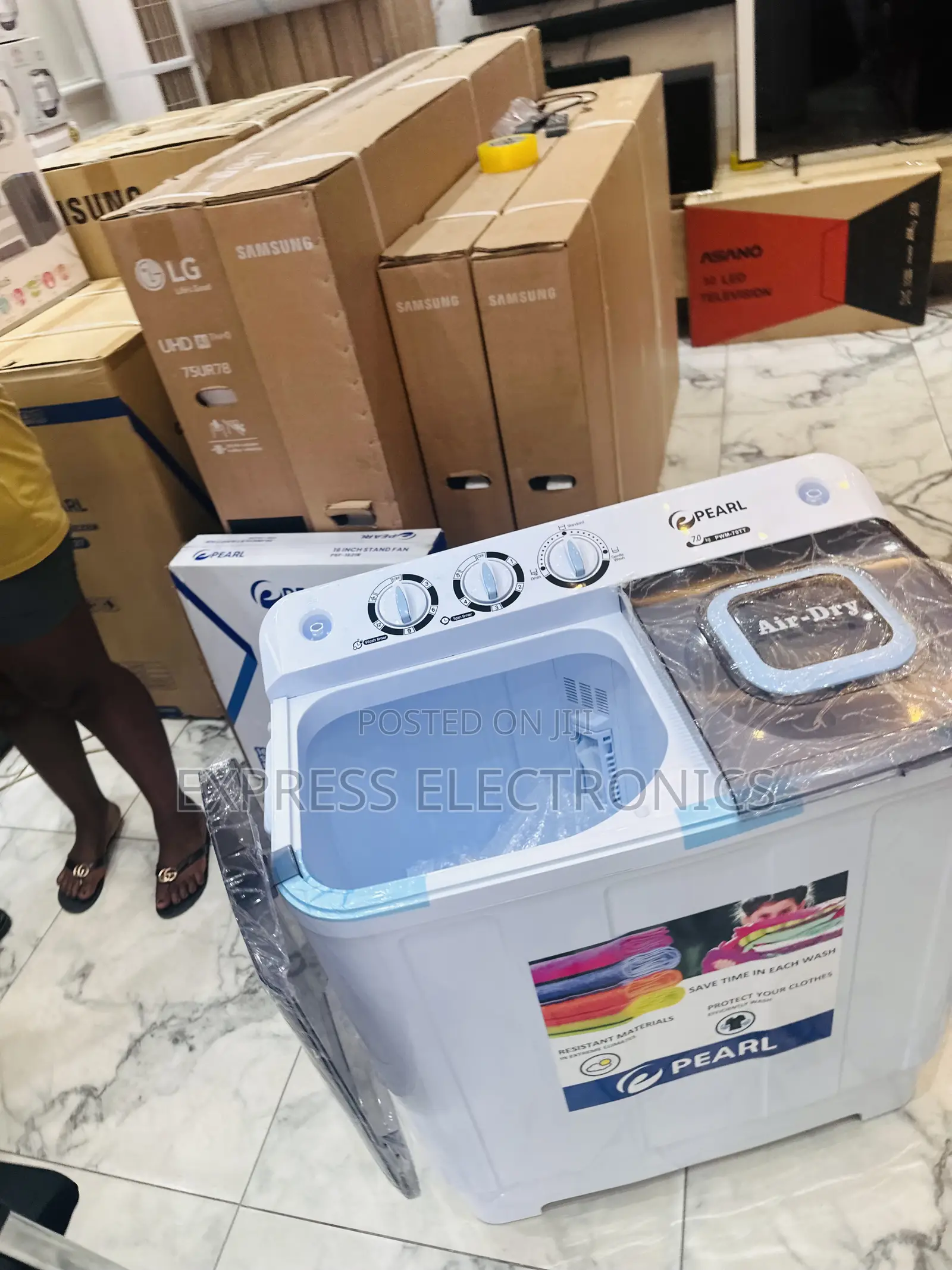7kg Topload Washing Machine Pearl White Pearl 