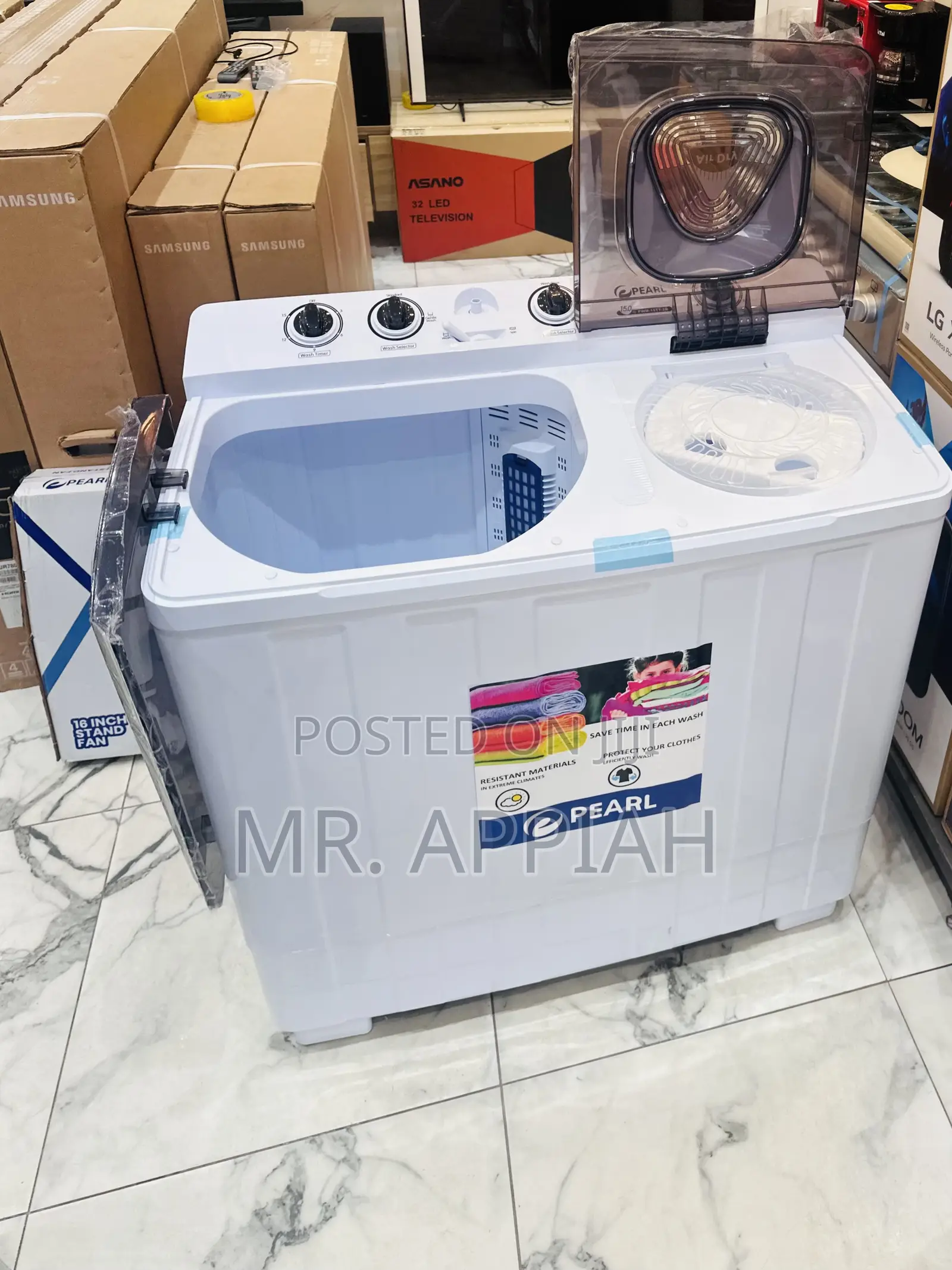 Energy Sleek Design Pearl15kgsemi-Automatic Washing Machine