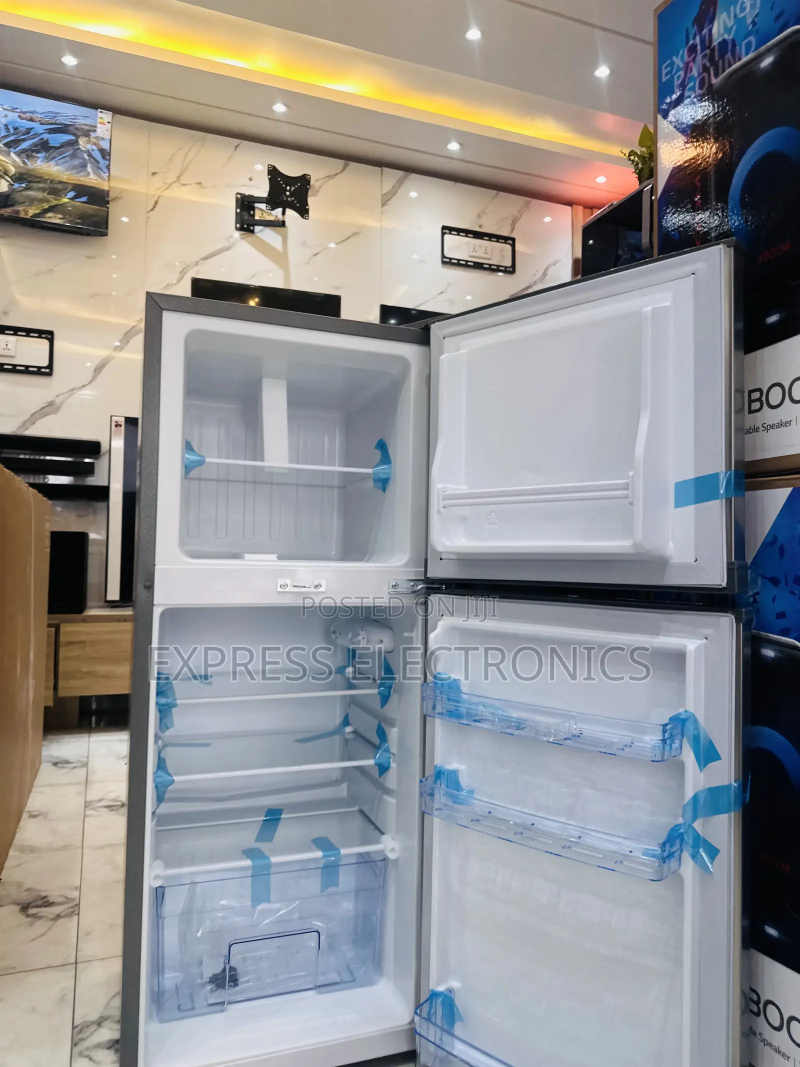 Unique Design Grey Double Door Fridge Pearl 17kg