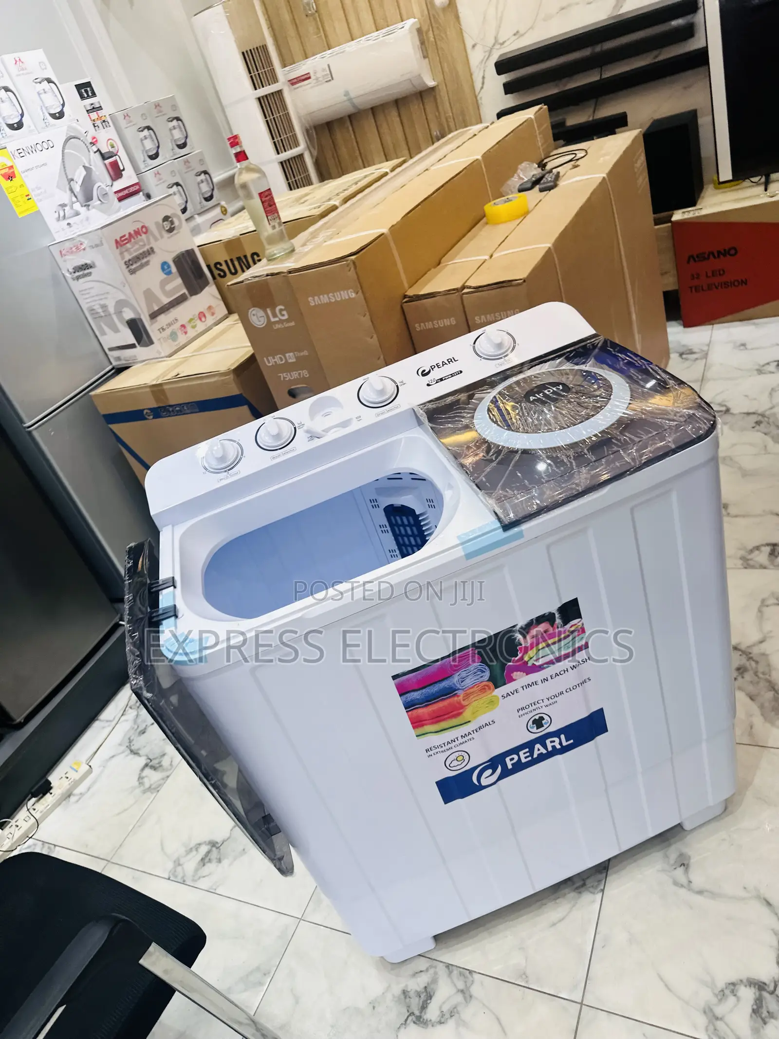 Hand Wash Effect Wave Topload Twintub 10kg Pearl