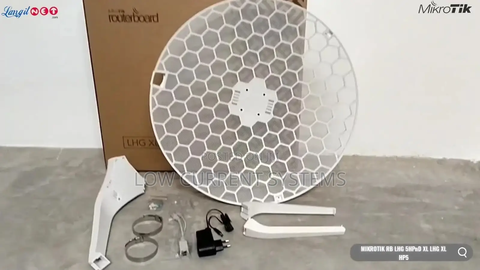 Mikrotik LHG Hp5 Xl 27dbi 40km PTP CPE 5ghz