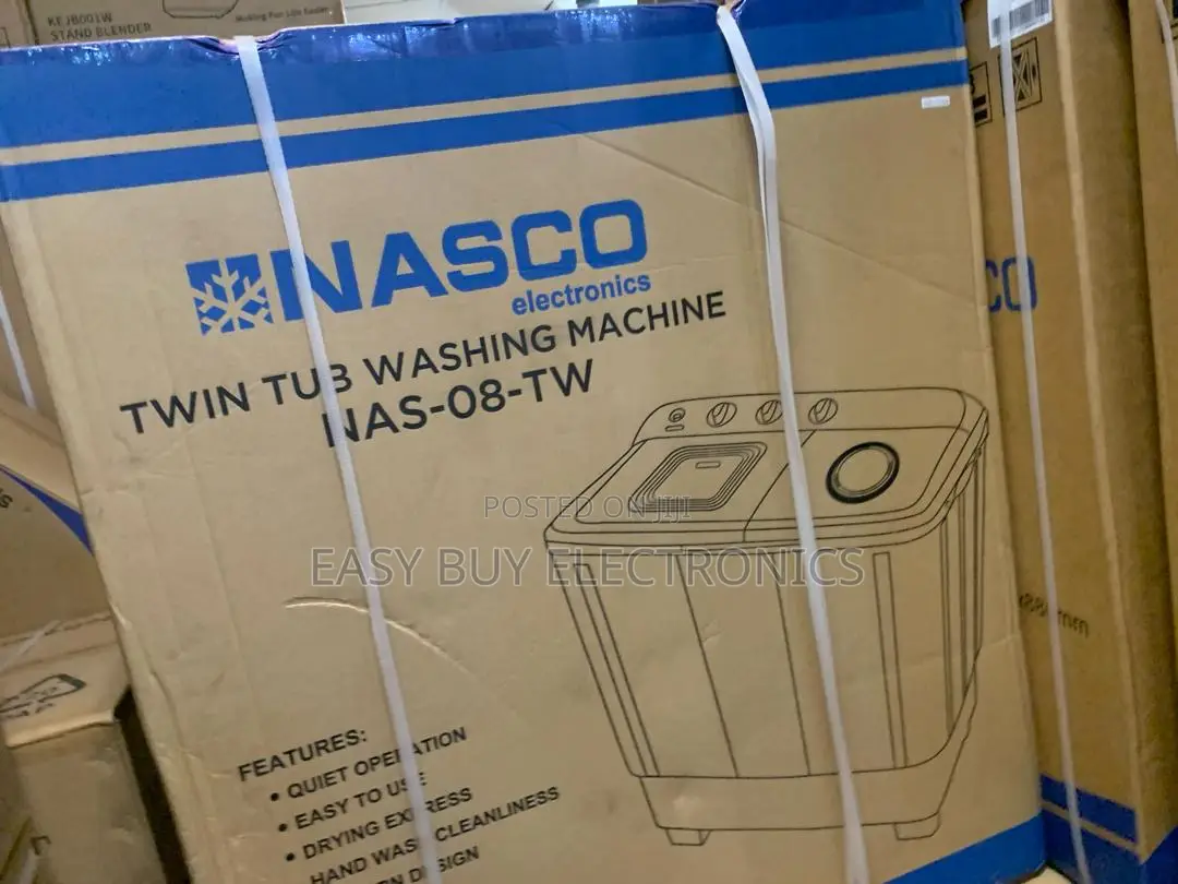 Authentic Nasco Twin Tub 8kg Washing Machine Nas-08-Tw