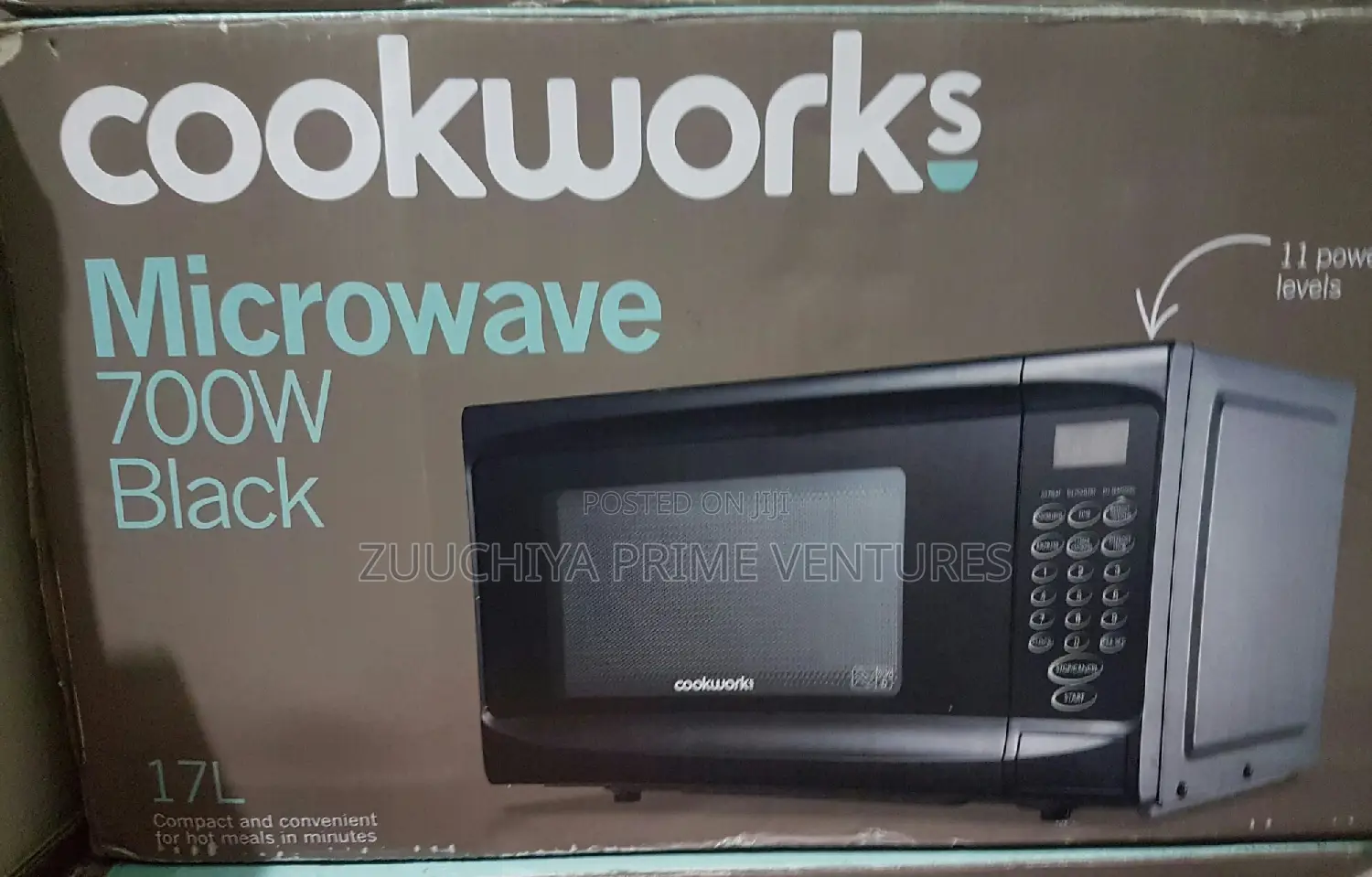 17.L Digital Cookworks 700w Microwave From Uk