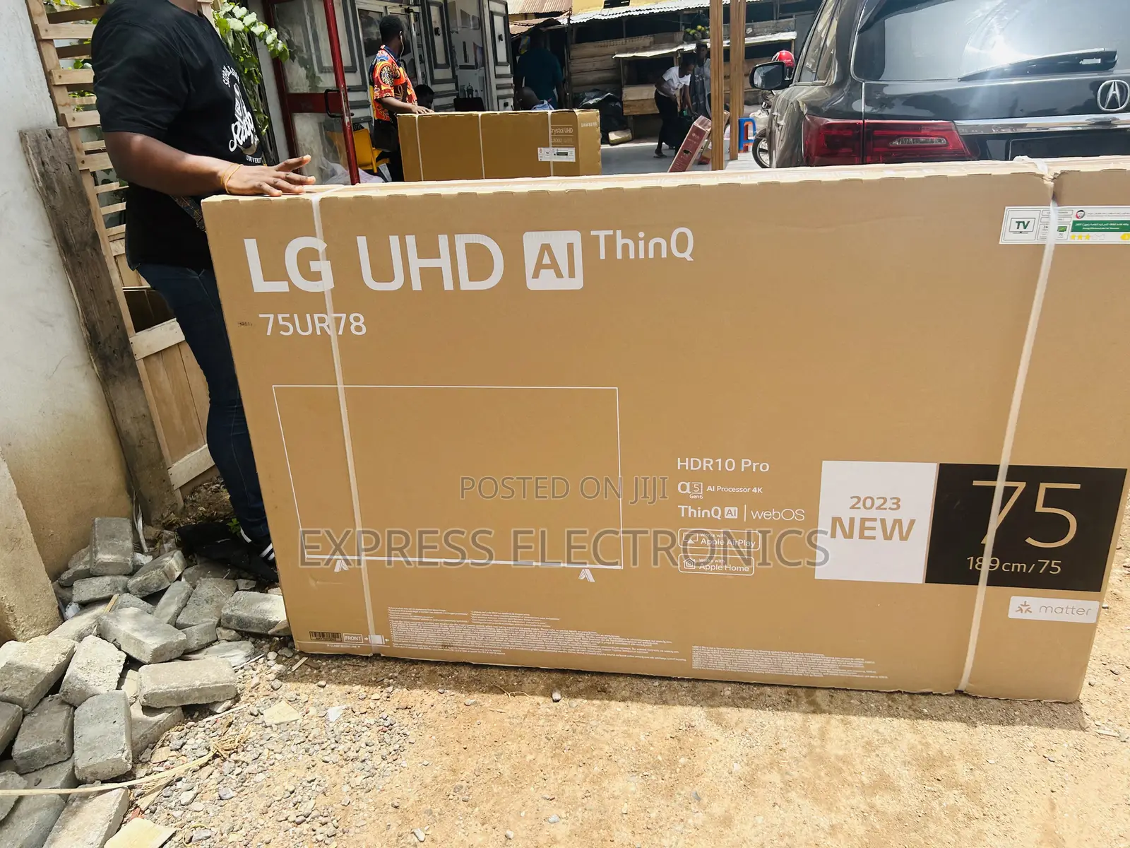 Neatly Sealed in Box UHD Smart Glossy Lg 75”UR78