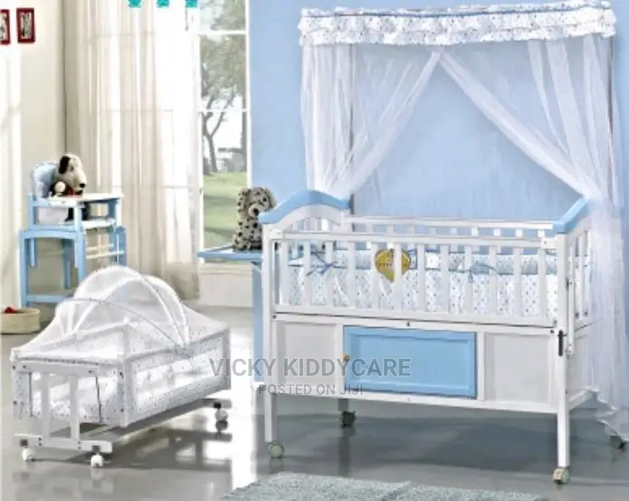 Deluxe 2 In 1 Wooden Baby Cot